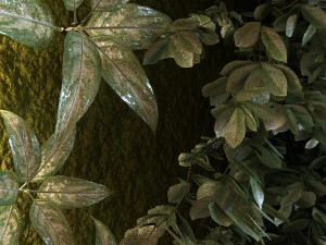 green wall set 043 3D Model