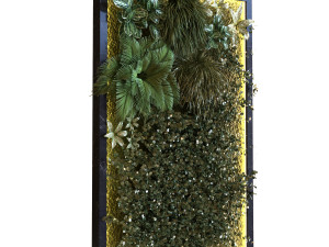 green wall set 042 3D 模型