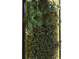 green wall set 042 3D Model