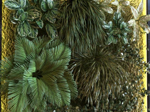 green wall set 042 3D Model