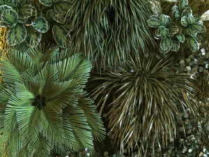 green wall set 042 3D Model