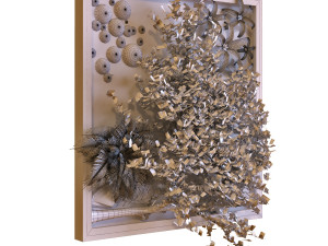 green wall set 044 3D Model