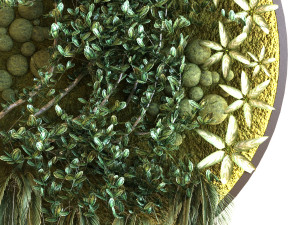green wall set 046 3D 模型