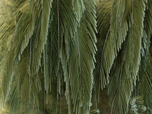 green wall set 047 Model 3D