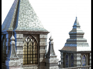cathedral lowpoly for game num010 3D मॉडल