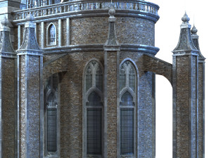cathedral lowpoly for game num010 3D मॉडल
