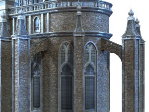 cathedral lowpoly for game num010 3D Model