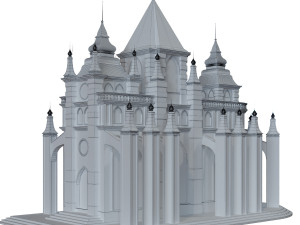 cathedral lowpoly for game num010 3D मॉडल