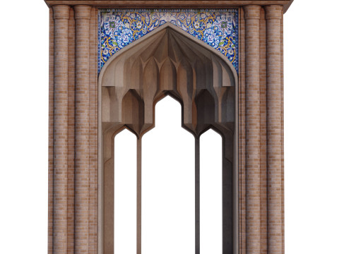 Islamic Muqarnas Arch 3D Printable Model Model do druku 3D