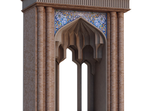 Islamic Muqarnas Arch 3D Printable Model Model do druku 3D