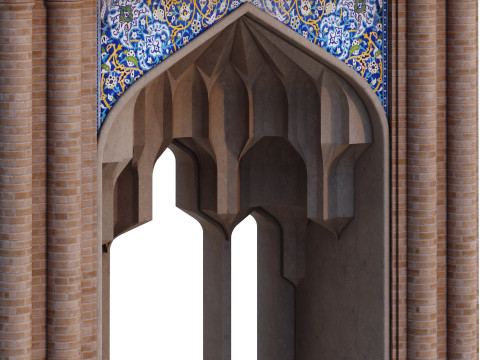 Islamic Muqarnas Arch 3D Printable Model Model do druku 3D