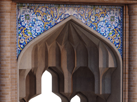 Islamic Muqarnas Arch 3D Printable Model Model do druku 3D