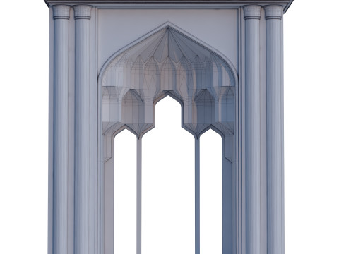 Islamic Muqarnas Arch 3D Printable Model Model do druku 3D