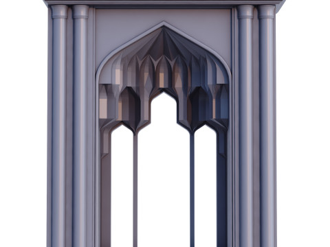 Islamic Muqarnas Arch 3D Printable Model Model do druku 3D
