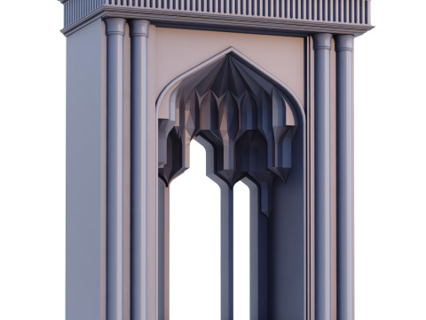 Islamic Muqarnas Arch 3D Printable Model Model do druku 3D