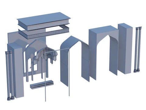 Islamic Muqarnas Arch 3D Printable Model 3D Print Model