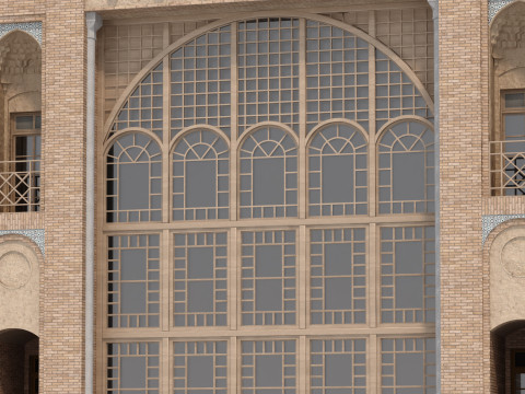 Arabic Turkish Persian Mansion of Qajar House set 509 Modello 3D