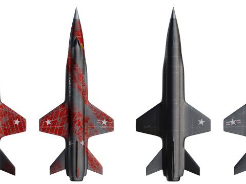 North American X15 High Detail 3D Modell