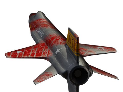 North American X15 High Detail 3D Modell