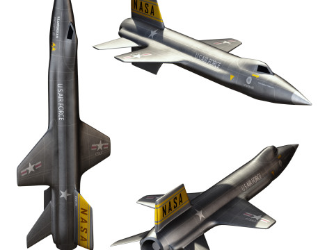 North American X15 High Detail 3D Modell