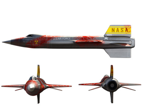 North American X15 High Detail 3D Modell