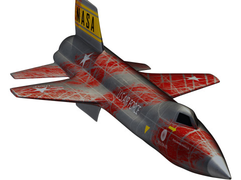 North American X15 High Detail 3D Modell