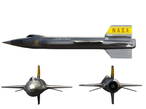 North American X15 High Detail 3D Modell