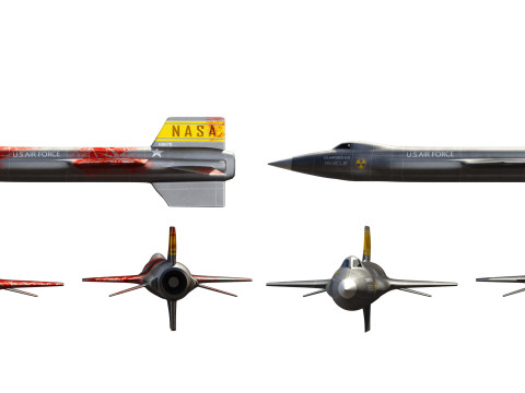 North American X15 High Detail 3D Modell