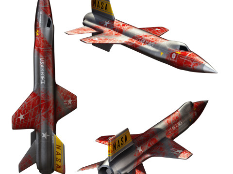 North American X15 High Detail 3D Modell