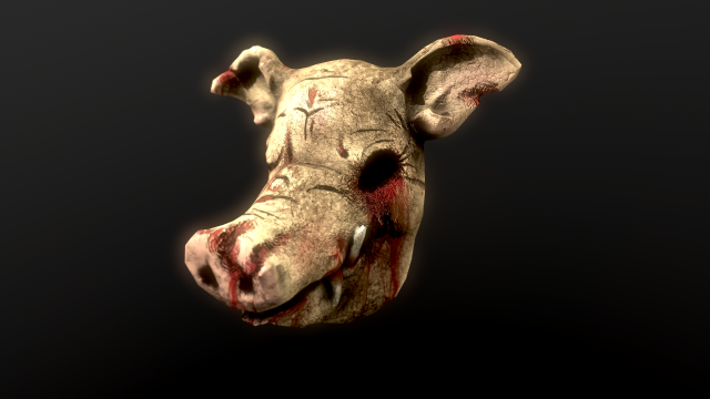 pigs head mask Modelo 3D .c4d .max .obj .3ds .fbx .stl .blend