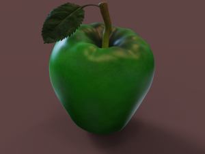 Green apple 3Dモデル