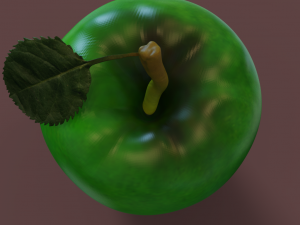 Green apple 3Dモデル