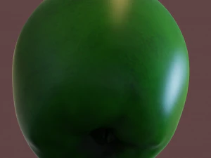 Zielone jabłko Model 3D