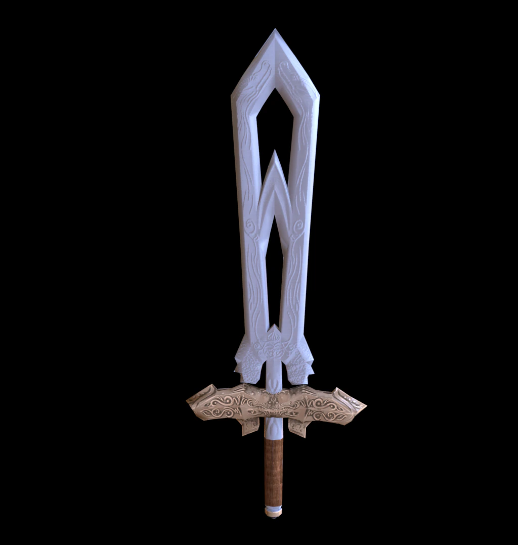 단순한 검 3D 모델 .c4d .max .obj .3ds .fbx .stl .blend 