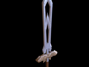 단순한 검 3D 모델