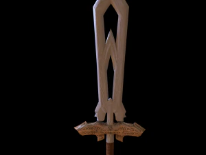 단순한 검 3D 모델