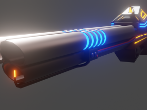 Sci-fi shotgun-flamethrower 3D-Modell