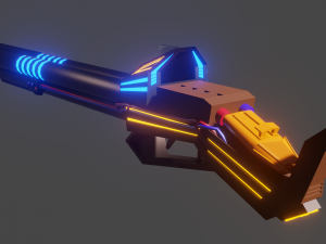 Sci-fi shotgun-flamethrower Modèle 3D
