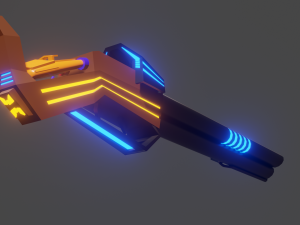 Sci-fi shotgun-flamethrower Modèle 3D
