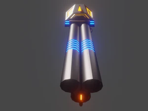 Sci-fi shotgun-flamethrower 3D Model