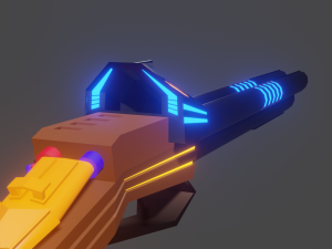 Sci-fi shotgun-flamethrower Modèle 3D