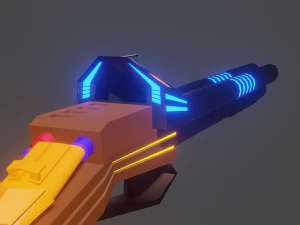 Sci-fi shotgun-flamethrower 3D Model