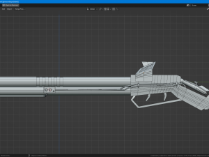 Sci-fi shotgun-flamethrower Modèle 3D
