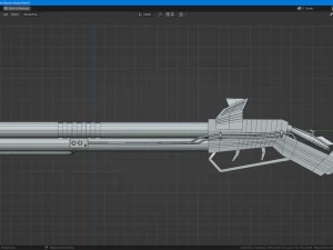 Sci-fi shotgun-flamethrower 3D Model