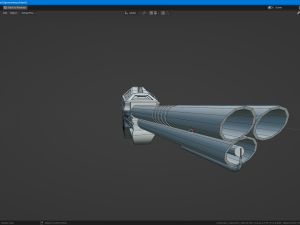 Sci-fi shotgun-flamethrower Modèle 3D
