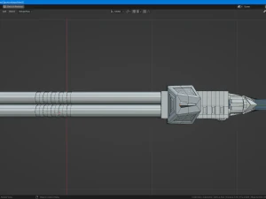 Sci-fi shotgun-flamethrower 3D Model