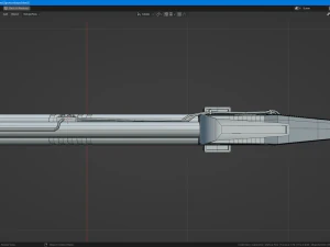 Sci-fi shotgun-flamethrower 3D Model