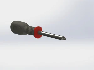 screwdrivers secured torx phillips slotted and hexagonal heads 3D Model