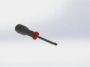 screwdrivers secured torx phillips slotted and hexagonal heads 3D Model