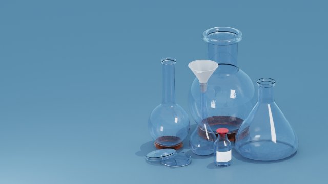 laboratory glassware Modelo 3D .c4d .max .obj .3ds .fbx .stl .blend 